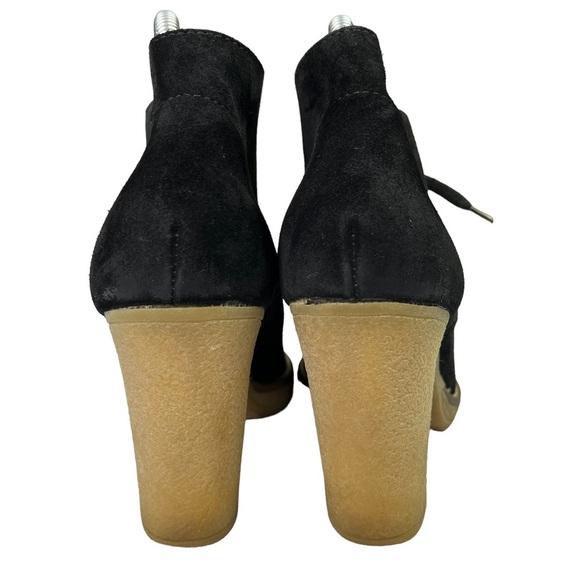 J. Crew Macalister High Heel Suede Ankle Booties Womens Black Size 9 - Picture 8 of 11